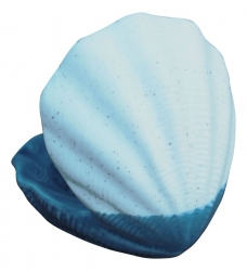 Teelichthalter Muschel ca. 9 x 10,5 x  10,5 cm